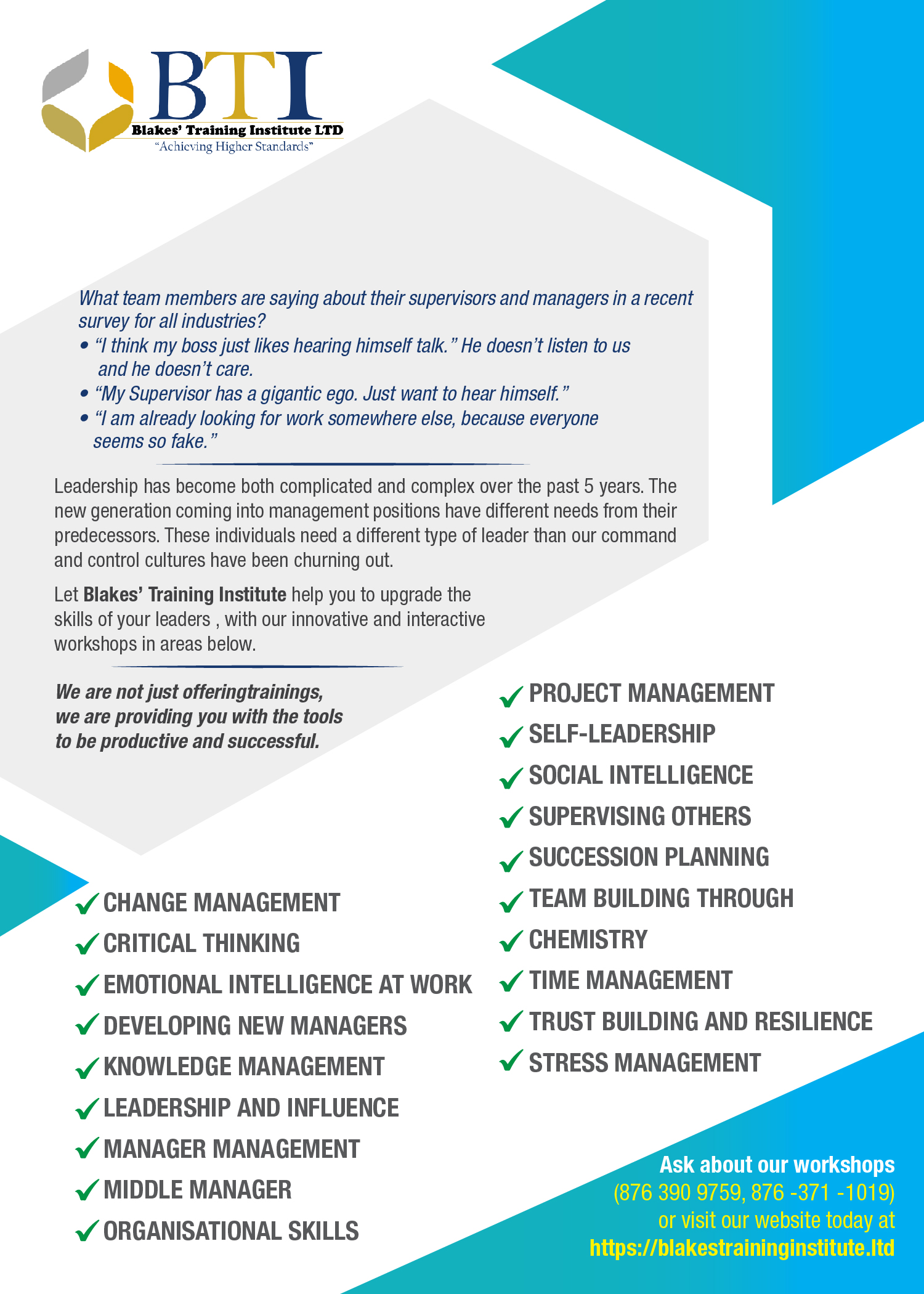 Corporate training and management development